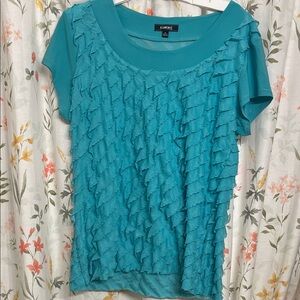 Elementz Aqua Layered Women's Blouse